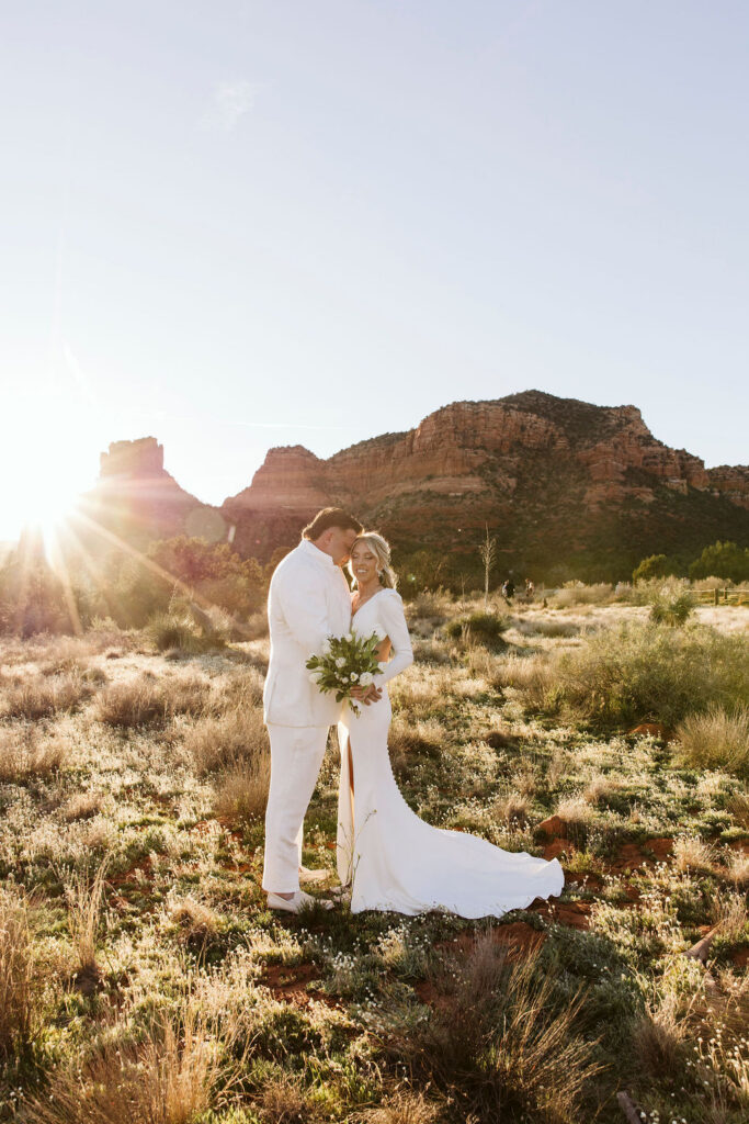 Sunset Sedona wedding photos